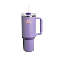 Stanley Quencher H2.0 Flowstate Tumbler 1.2L Cold for 11 Hours Iced for 48 Hours Metal Water Bottle with Straw, Handle and Lid Dishwasher Safe Travel Mug for Cold Drinks Periwinkle Shimmer