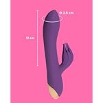 MySecretCase Vibration Sextoys für die Frau – Erotisches Rabbit Sexspielzeug, Frauen Vibrator Sextoy für Paare Sex und Solo Masturbieren, Leise Klitoris G Punkt Stimulator Vibratoren für Sie (Lila) – Bild 6