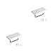 wusiooucu 2 Set di Portarotolo di carta da bagno Scaffale in alluminio Scaffale per tessuti Organizzatore anti-goccia con viti Rifornimento del ristorante