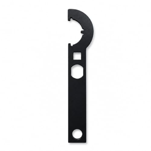 Aodse Carbon Steel Hook Spanner Wrench 3/8-Inch Drive Wrench for Steering Stem Nut and Slotted Round Nut Removal Installation and Tightening