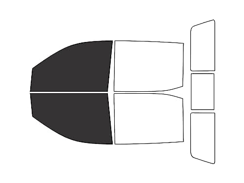 Rvinyl Window Tint Kit Compatible with Chevrolet Silverado 2019-2024 (4 Door Crew Cab) - Front Precut Kit - 20%