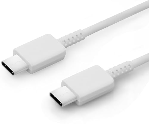 Image of Type C To C PD Ultra-Fast Cable | Compatible with Samsung S25 /S24 /S24 /S23 /S22 /S21(Ultra /Fe) M36 /M35 /M07 /06 /05,(S /A /F /M)| Original Charging Speed |White