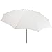 Produktbild FARE Sonnenschirm Modern Gr. M - 177cm Durchmesser - UV-Schutz 50+ für Balkon Garten Terrasse Sommer - Titan-Finish inkl. Drehfeststeller Sicherheitsschieber Tragetasche (Weiß)