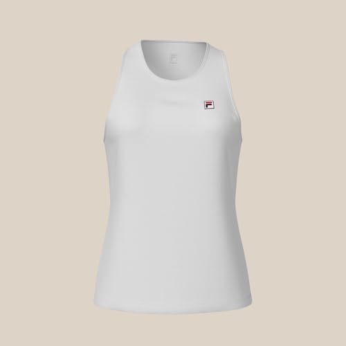 Regata Feminina Fila Tennis Basic, Branco/Vermelho, G