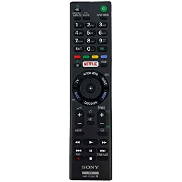 Sony RMT-TX200E Pilot do Telewizora, Czarny, 2.79 x 24.64 x 16.51 cm