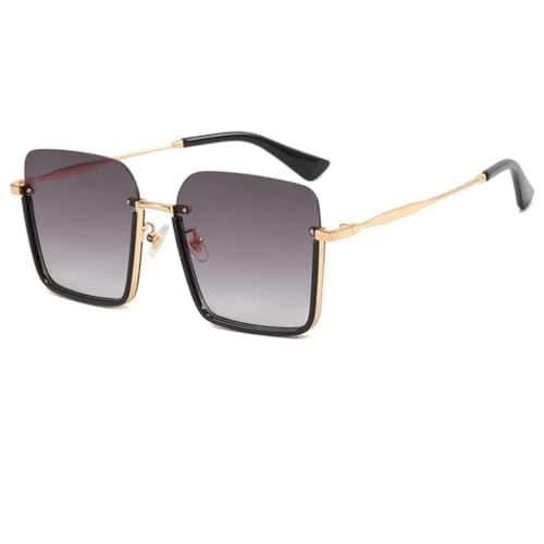Lunettes de soleil dégradé de couleurs et monture fine vintage