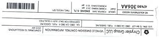MOPAR 47480306AA - Label Vehicle Emission Control I