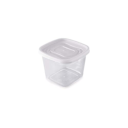 Pote Quadrado De 1.2 L Plasútil Branco