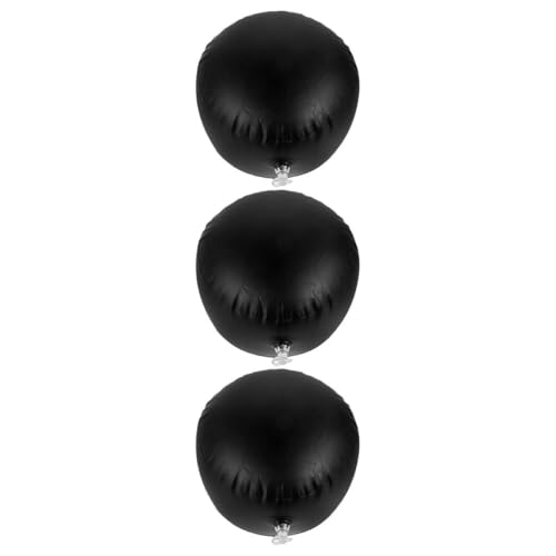 TOYANDONA Soporte Inflable para Sombreros de Pvc Negro, Moldeador Ajustable de 3 Piezas, Resistente al Agua, Ligero y Portátil, Adecuado para Exhibición, Viaje y Almacenamiento en Hogar