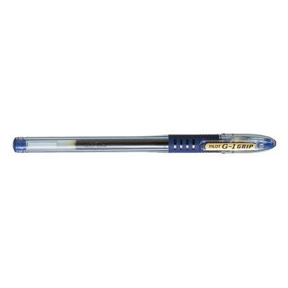 Pilot – Lote de 12 bolígrafos de gel G1 Grip bolígrafo 0,7 mm línea 0,5 mm azul