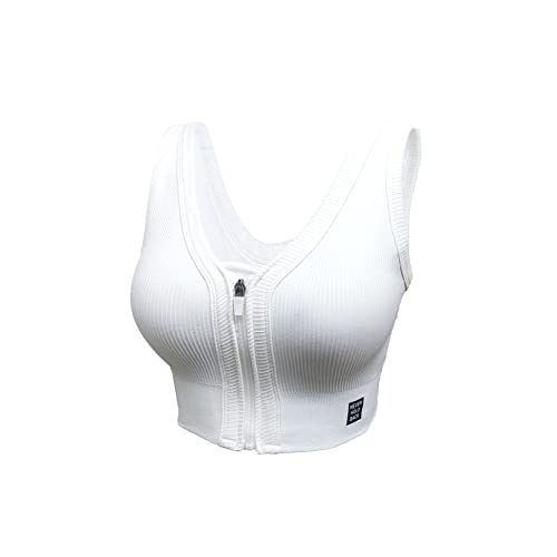 La mejor selección de Sostenes para la mastectomía para Mujer - solo los mejores. 43 SY29 Sostén de Mastectomía con Bolsillos para Mujer Sujetador Deportivo (XL, Blanco)