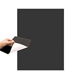 Winecraft Full Sheet Adhesive Match Striker Sticker Paper (8.5'x11') | Replacement Stryker Stricker for Safety Matches | Peel & Stick Flint Lighter Dot Pad Custom Shape & Size (Black)