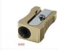 Mobius + Ruppert (M+R) Brass Pencil Sharpener - choose from 4 shapes! Made in Germany - finest in the world! (600 - Single Wedge)