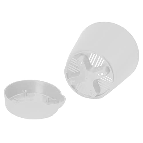 Image of Heart Home Plastic Titan Pot|Garden Container for Plants & Flowers|Self-Watering Pot with Drainage Holes,6 Inch,Pack of 2 (White)