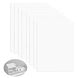 8 Stück Kunststoffplatte DIN A4(21x297 mm) PP Platte 1mm dick Hart Polystyrol Platte Plastikplatte für Modellbau, Heimdekoration Basteln Architektur DIY Projekte