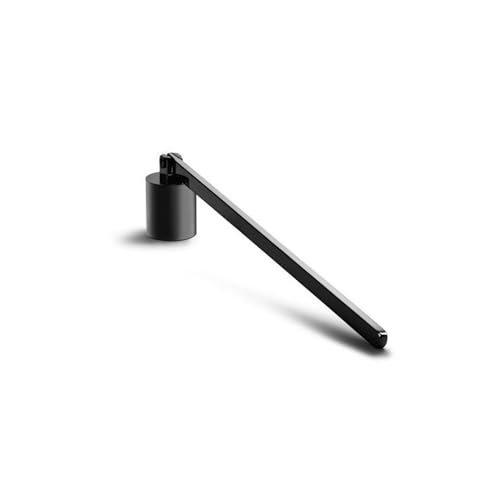 SHSHbuy Eteignoir Bougie,Éteignoir à Bougie en Acier Inoxydable,Extincteur à Bougie à Long Manche,Bougie Couverture pour La Plupart des Bougies(Noir)