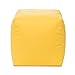 Gouchee Home Outdoor/Indoor Fade Resistant Cube Soleil Bean Bag Pouf with Filling Yellow