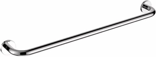 Porte-barre à serviette en acier inoxydable 110 cm LWX à mur finition argentée