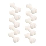 Cabilock 20 STK Knochenrequisiten Halloween-Skelett Tischplattenknochen Dekoration menschlich Halloween assecoires -Zubehör -Knochenstütze Plastik Weiß