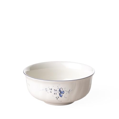Villeroy & Boch Vieux Luxembourg Dessertschale, Premium Porzellan, weiß/blau