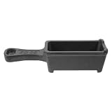 Kleiner Gusseiserner Topf mit Stiel, Rechteckig, 16cm, Schwarz