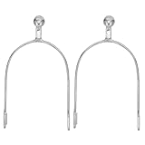 FRCOLOR 英国製ステンレススチール製乗馬拍車 ペア ローラーボール搭載 怪我防止機能付き 調節可能ブーツ用 メンズ馬具 馬術競技 乗馬トレ