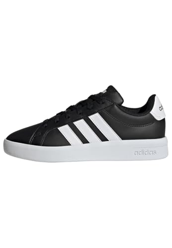 adidas Unisex-Kids Grand Court 3.0 J Black/White 4.5
