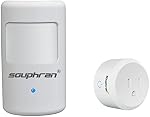 Upgraded Plug-in Motion Activated Light Control, Souphran Wireless Motion Detector and Plug Set, No Wiring, Adjustable Detection Range, Always-on Timer and Light Sensor, (1 Pack-new)