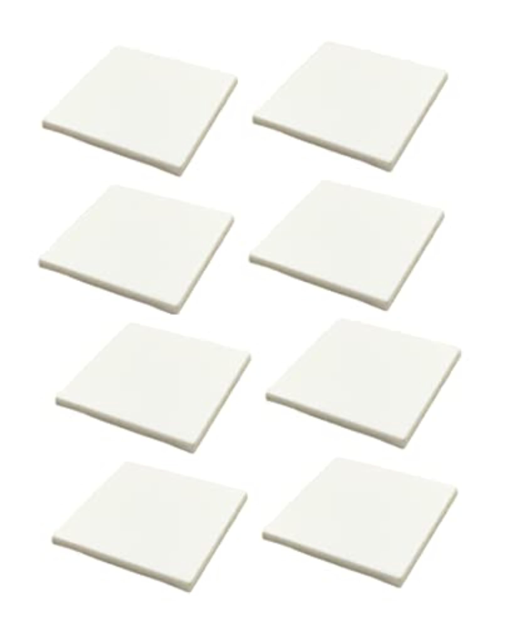 8Pcs Acrylic Sheet White Color for DIY Projects