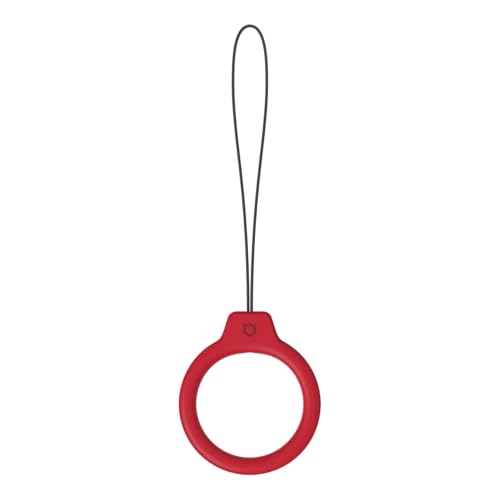 Anneau en silicone smartphone anti-chute compatible Samsung et iPhone rouge