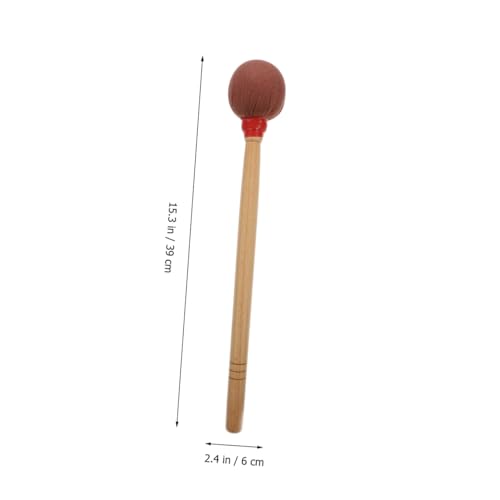 Baqueta para Batería con Mango de Maple y Punta de Algodón Color Café miniatura 2