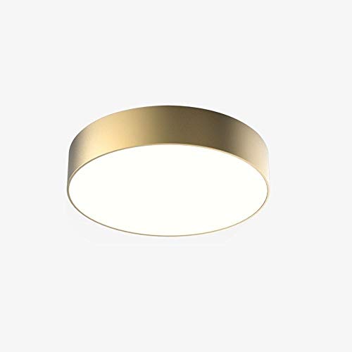 Lampe Pladier LED avec éclairage homogène et finition dorée mate moderne