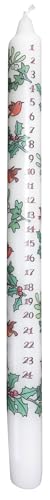 Alison Gardiner Holly and Ivy Wax Christmas Advent Dinner Candle 12 Hours Burn Time 29.5cm — photo 2