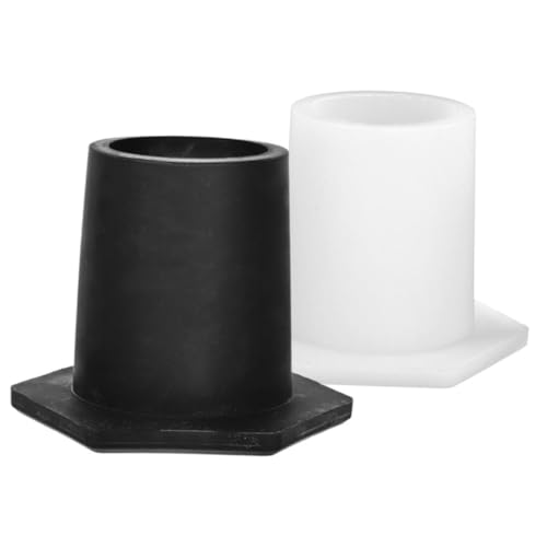 UPKOCH Bouchons De Fixation pour Parapluie en Silicone 2 Pièces Noir Et Blanc pour Trous De Parasol Extérieurs Anti-Rayures Antidérapants Et Résistants à Haute Température