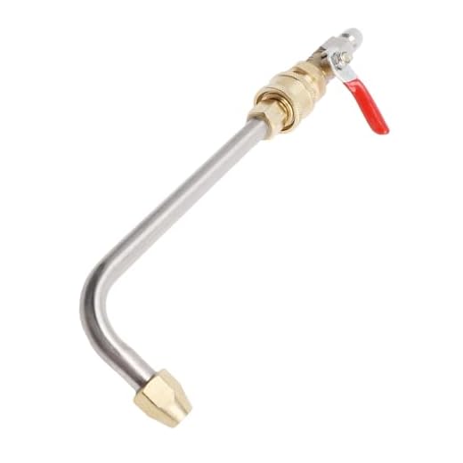 Curved Pressure Washer Extension Wand with Valve