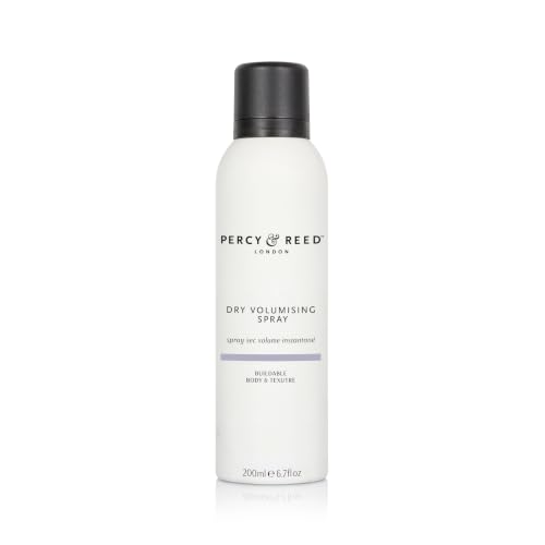 Image of Percy & Reed Dry Volumising Hair Spray 200ml, Hair Volume Spray, Instant Root Lift, Lightweight Lasting Hold, Adds Bounce and Texture, UV Humidity Protection, Non Sticky, Session Styling