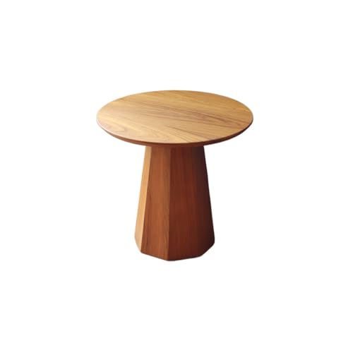 eexbz Sofa Wooden Sofa Side Table Solid Wood Small Round Table Coffee Table Balcony Living Room Sofas for Living Room