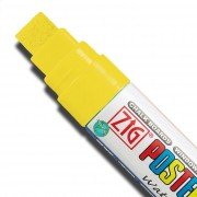 Signs Direct POSTERMAN Marker - Fluorescent Yellow 15mm Chisel Tip Waterproof Marker
