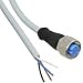 YF2A14-200VB3XLEAX, Cordset; Str M12 Female 4pos to Cut End, 4 Wire 20M, PVC Gray