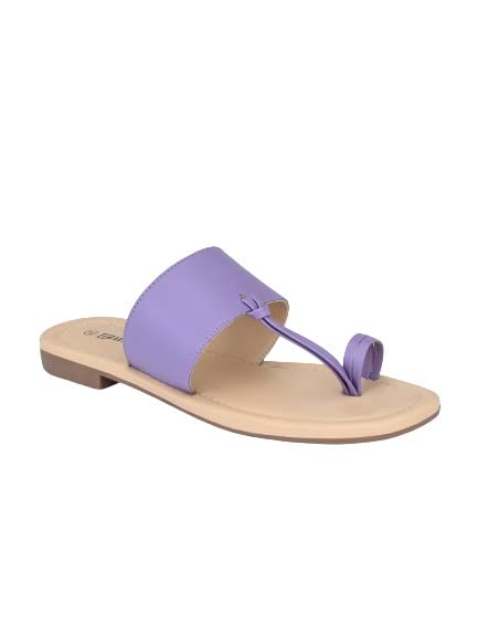 Image of Big Fox Toe Ring Slip On Flat Sandals For Women