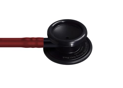 Image of Black Max Lightweight Aluminum Stethoscope for Doctors, Nurses, Medical Students, Nurse Acoustic Stethoscope (Burgundy)