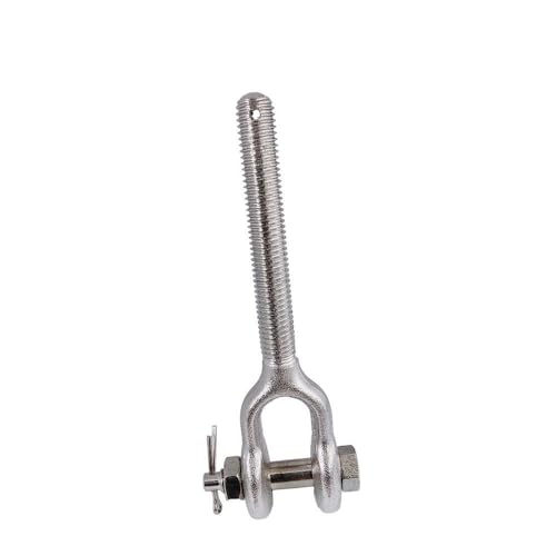 1 Pieza Tensor Quijada de Acero Inoxidable T316 5/16", Rosca Derecha, Capacidad de Carga 800 lb para Aparejo Marítimo, Barandilla de Cable y Cuerda de Alambre miniatura 4