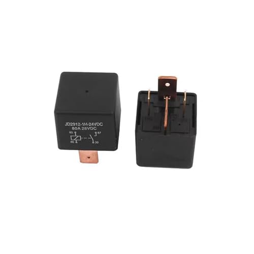 Relé de seguridad de coche JD2912 12V 80A 4 pines componente para sirenas y alarmas vehiculares