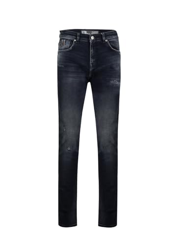 LTB Jeans Męskie Joshua - Slim Fit z niską talią i zamkiem błyskawicznym w kolorze niebieskim z mieszanki bawełny - rozmiar W28L34, niebieski, 28W / 34L