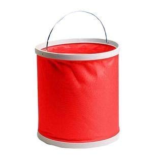4square Useful Collapsible Waterproof Cloth Camping Bucket 10 L Folding Buckets Washing Basin Portable Water Basin Bucket Water Pot (1Pc Color as per Availability) 1