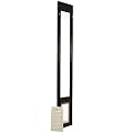 Endura Flap Thermo Panel Pet Door for Sliding Glass Doors | Heavy-Duty Aluminum Frame with Secure Locking Cover | Energy Efficient & Easy Install | Black, Small Flap, 74.75"-77.75" Slider Height