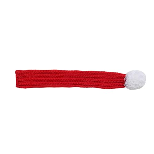 WOSIIKSLL 犬のクリスマススカーフ毛皮のような友人を保つスタイリッシュで暖かいペットのクリスマススカーフニット猫クリスマスバンダナ犬のスカーフ, 赤, XXS