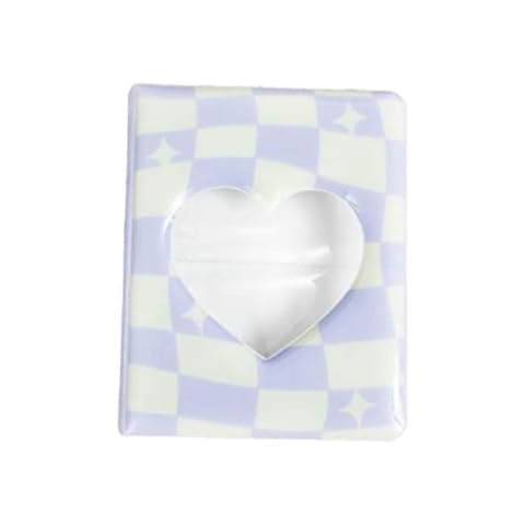 cityfly Photocard Album Kpop Mini Photo Card Binder 3 Inches Photos Holder Book of 64 Pockets Wedding Cute Baby Albums for Girls with Ins Kpop, Blue Cover