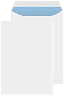 Evour : A5 / C5 White Self-Seal 229 x 162 mm Pocket Envelopes 90 GSM Non-Windows Pack of 25