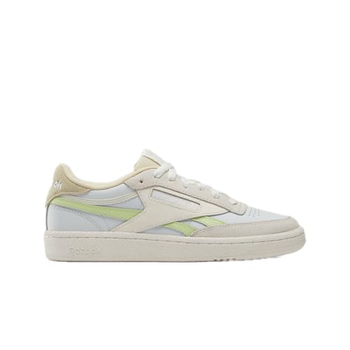 Reebok Women's Club C Revenge Sneaker, Moon/Astro Lime/Weathered White, Size 10.5